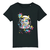 t-shirt space cat enfant couleur noir
