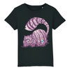 t-shirt chat cheshire enfant couleur noir