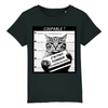 t-shirt chat humour enfant couleur noir
