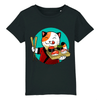 t-shirt chat sushi enfant couleur noir