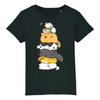 t-shirt chat totem enfant couleur noir