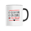mug en couple avec mon chat poignée noire