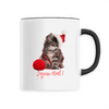 mug chat joyeux noël poignée noire