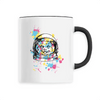 mug cat space poignée noire
