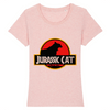t-shirt chat jurassic park couleur rose