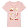 t-shirt chat japonais maneki neko couleur rose