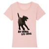 t-shirt chat je hais les gens couleur rose