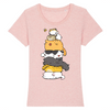 t-shirt chat totem couleur rose