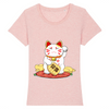 t-shirt chat maneki neko couleur rose