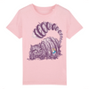 t-shirt chat cheshire enfant couleur rose