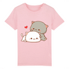 t-shirt chat kawaii enfant couleur rose