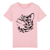 t-shirt motif chat enfant couleur rose