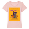 T-Shirt Chat Joyeux Halloween couleur rose