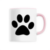 mug patte de chat poignée rose