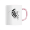 mug tête de chat poignée rose
