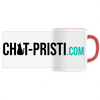 mug chat-pristi.com poignée rouge