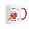 mug les gens qui n'aiment pas les chats poignée rouge