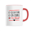 mug en couple avec mon chat poignée rouge
