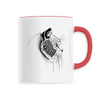 mug tête de chat poignée rouge