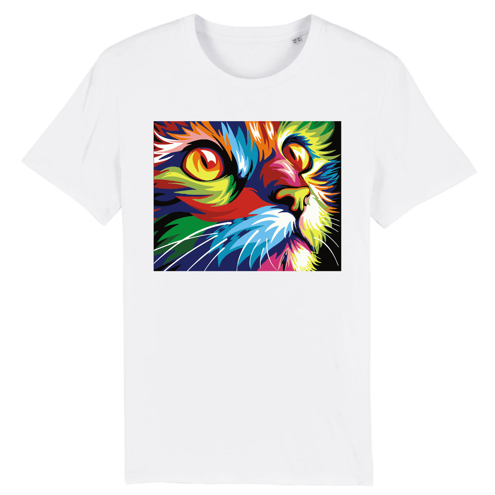 Tee-Shirt Chat Psychédélique