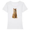 t-shirt chat roux