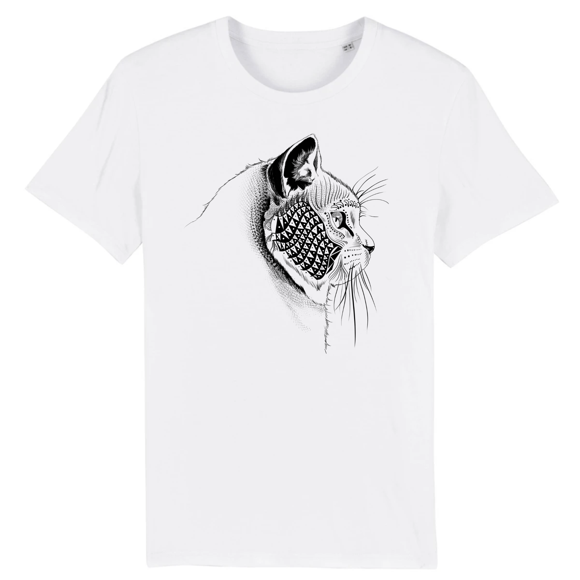 tee-shirt tête de chat