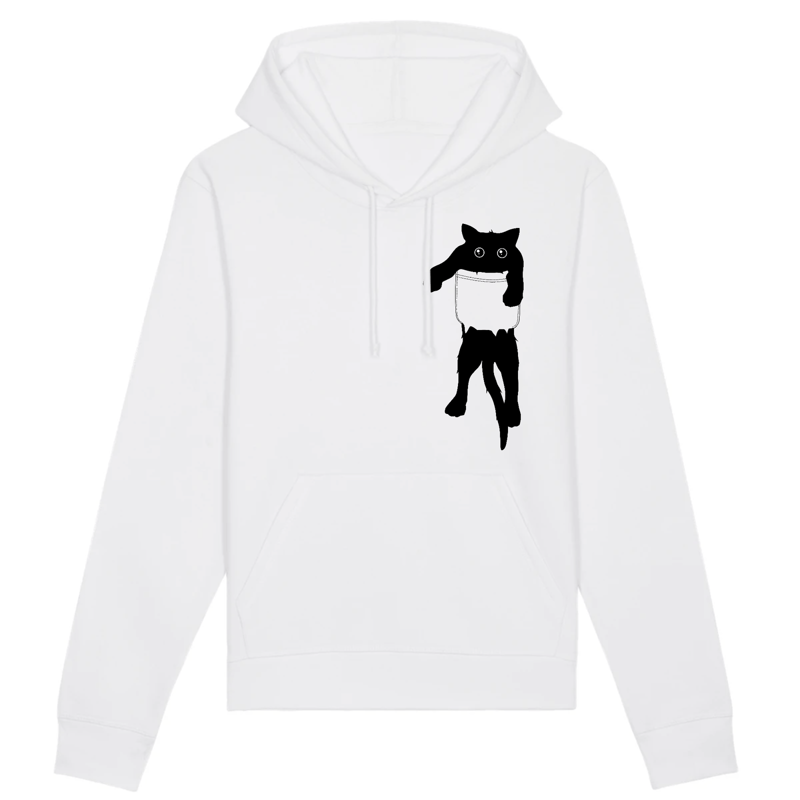 sweat chat dans la poche