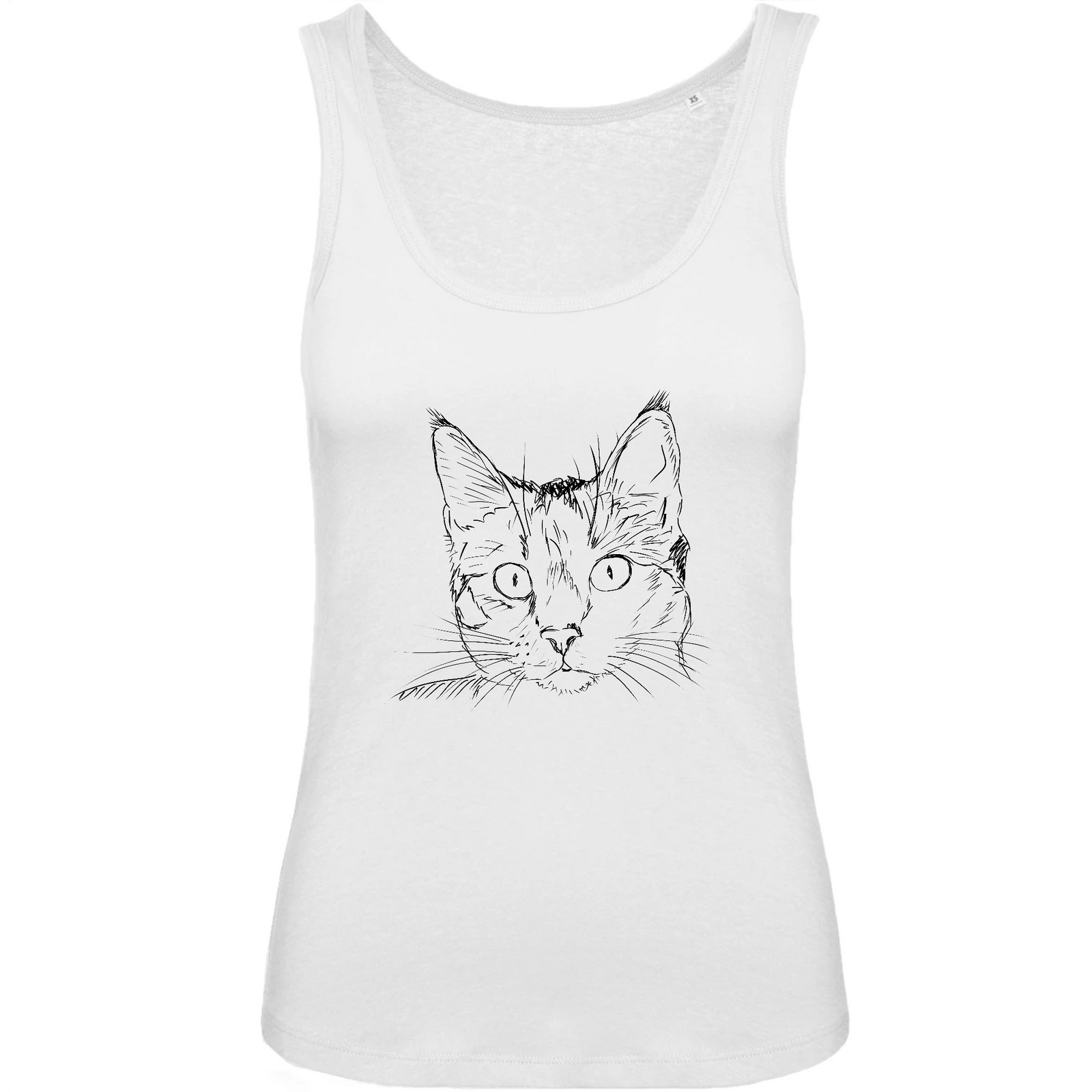 débardeur chat dessin