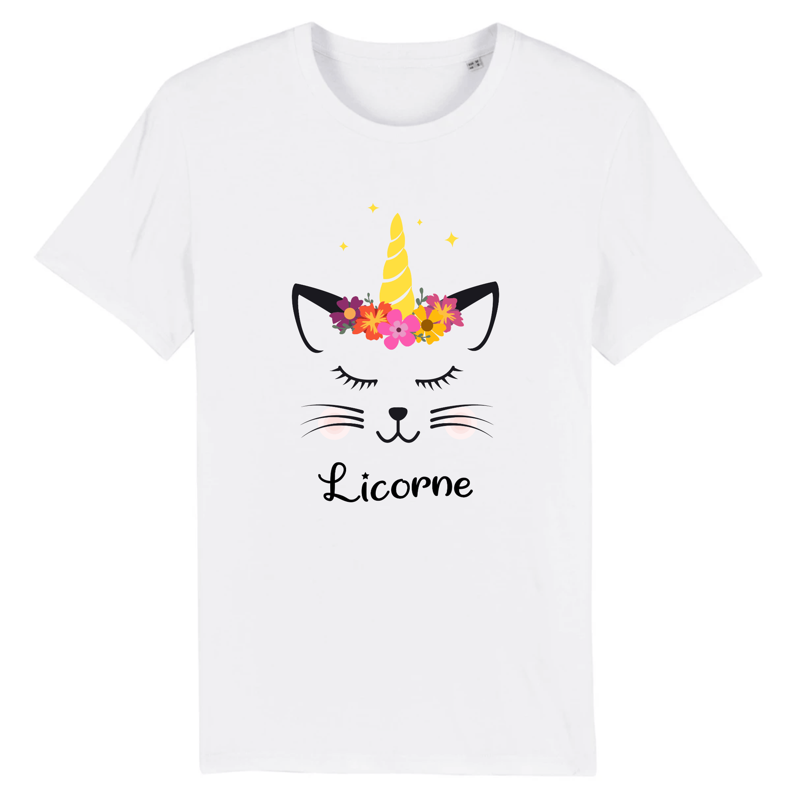 t-shirt chat licorne