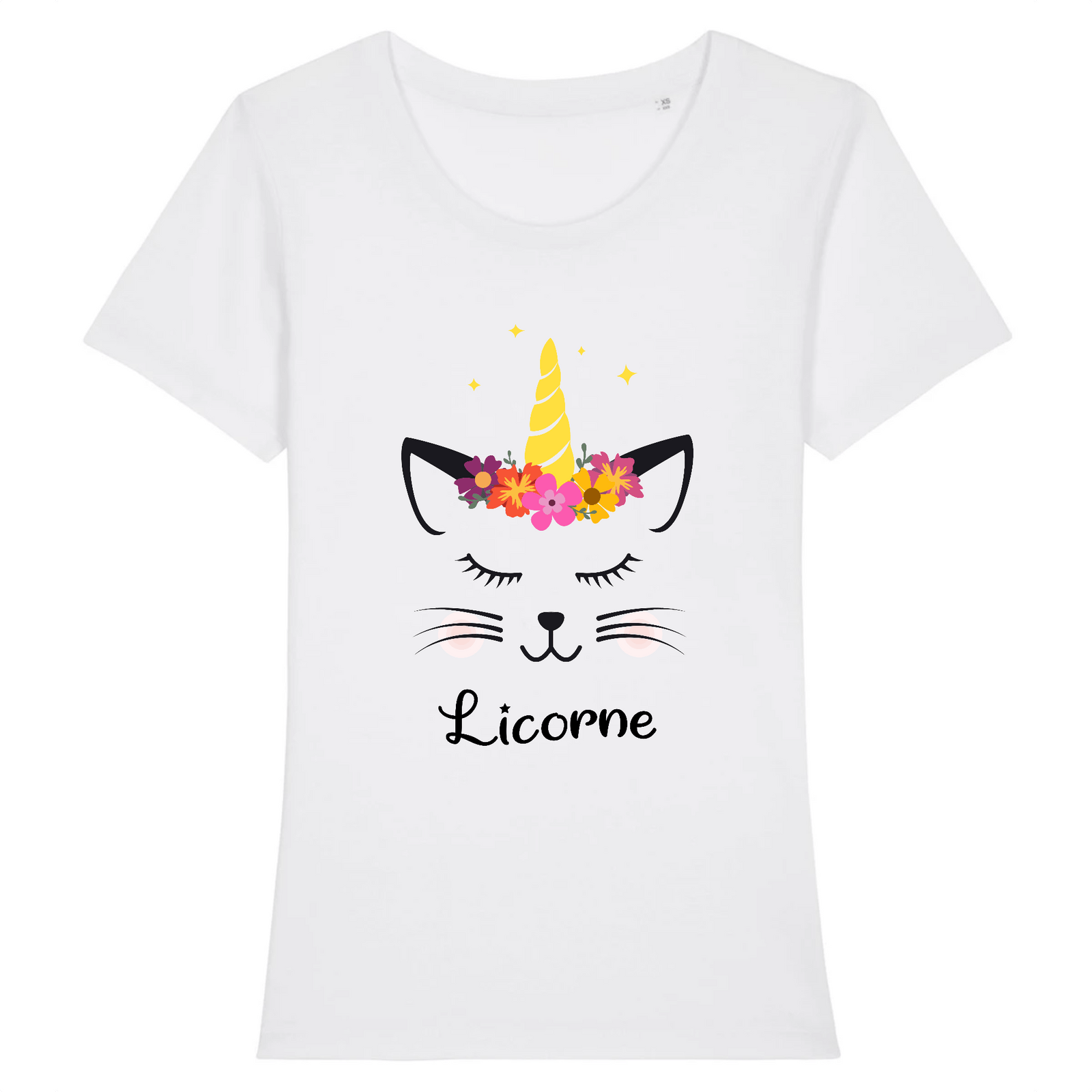 t-shirt chat licorne