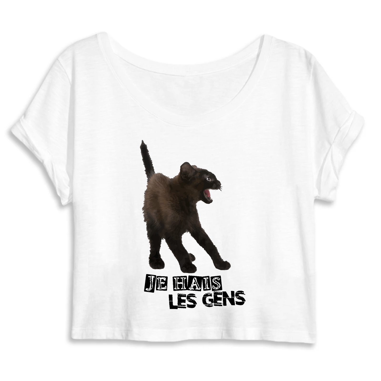 crop-top chat je hais les gens