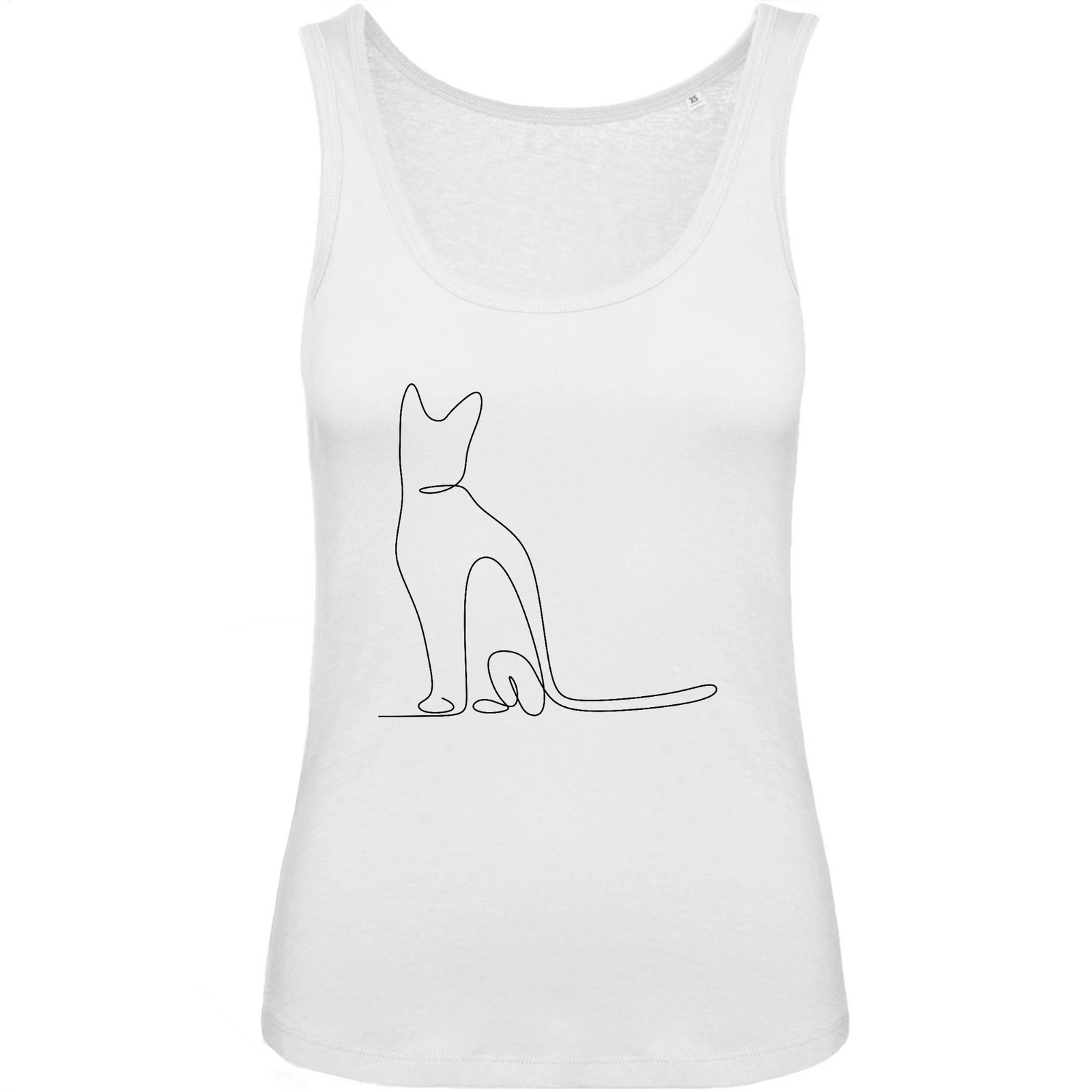 débardeur motif chat discret