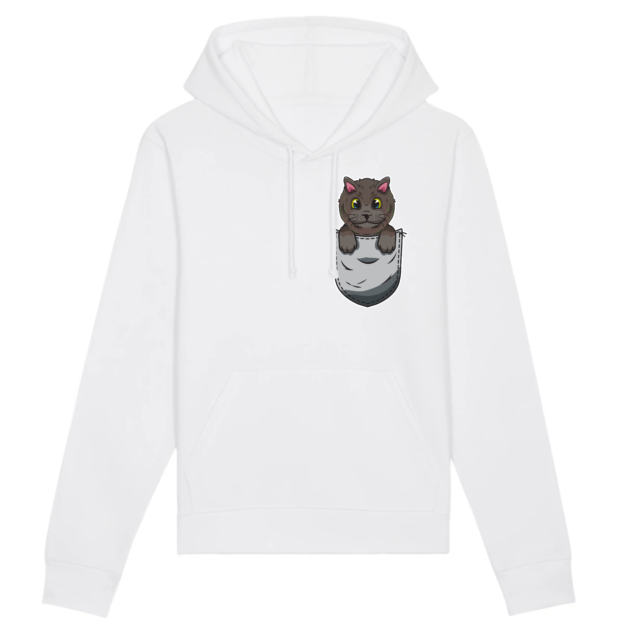 Sweat Chat Poche Chat Pristi