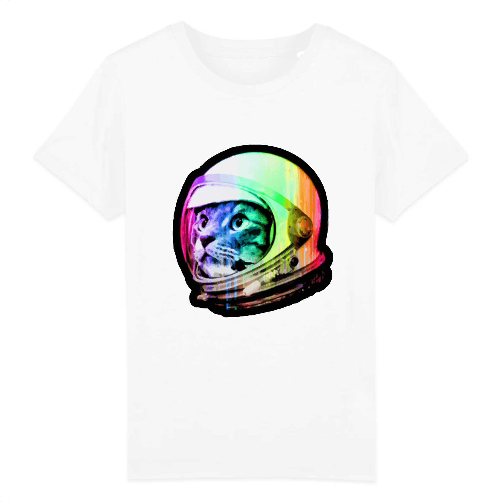 t-shirt chat espace enfant