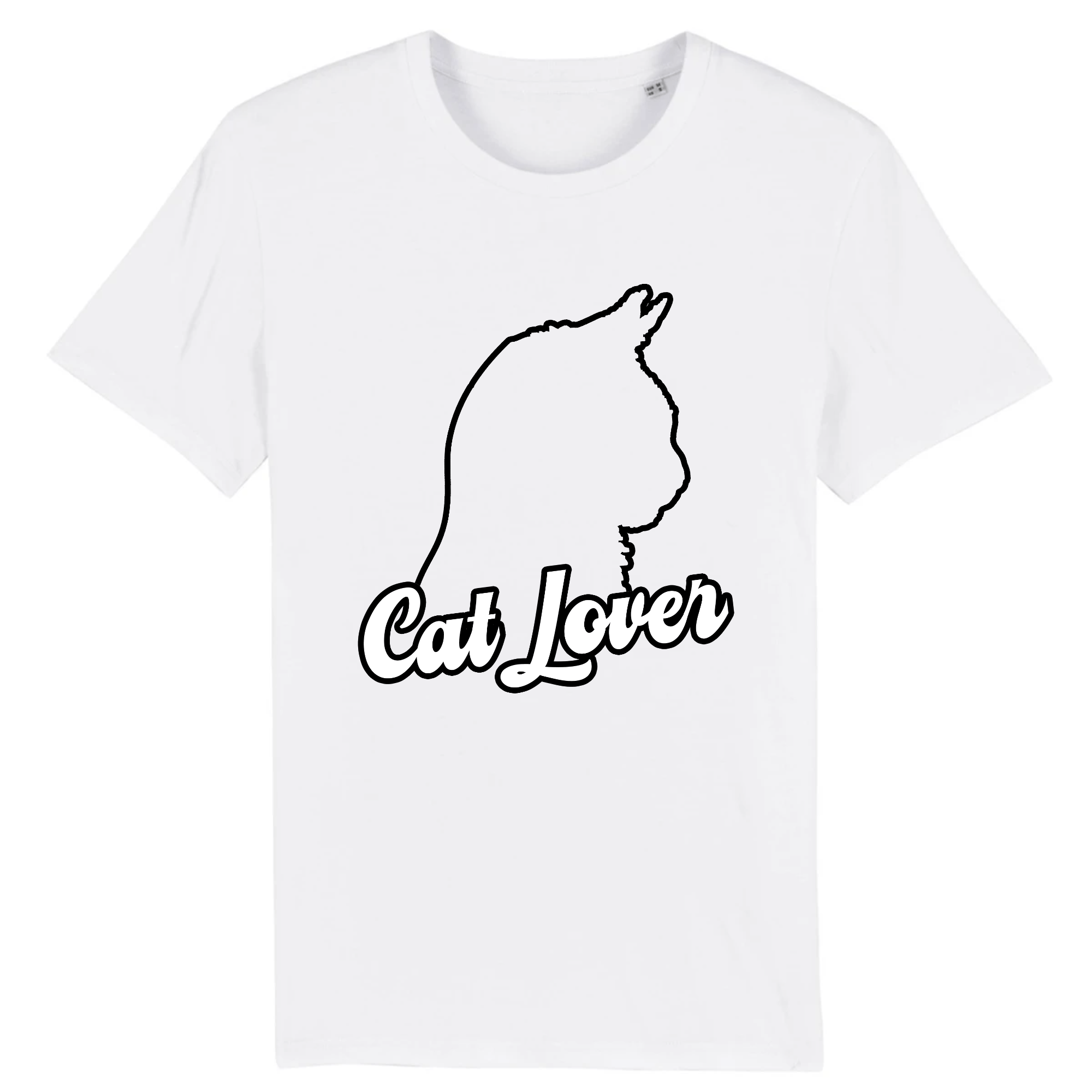 tee-shirt cat lover silhouette