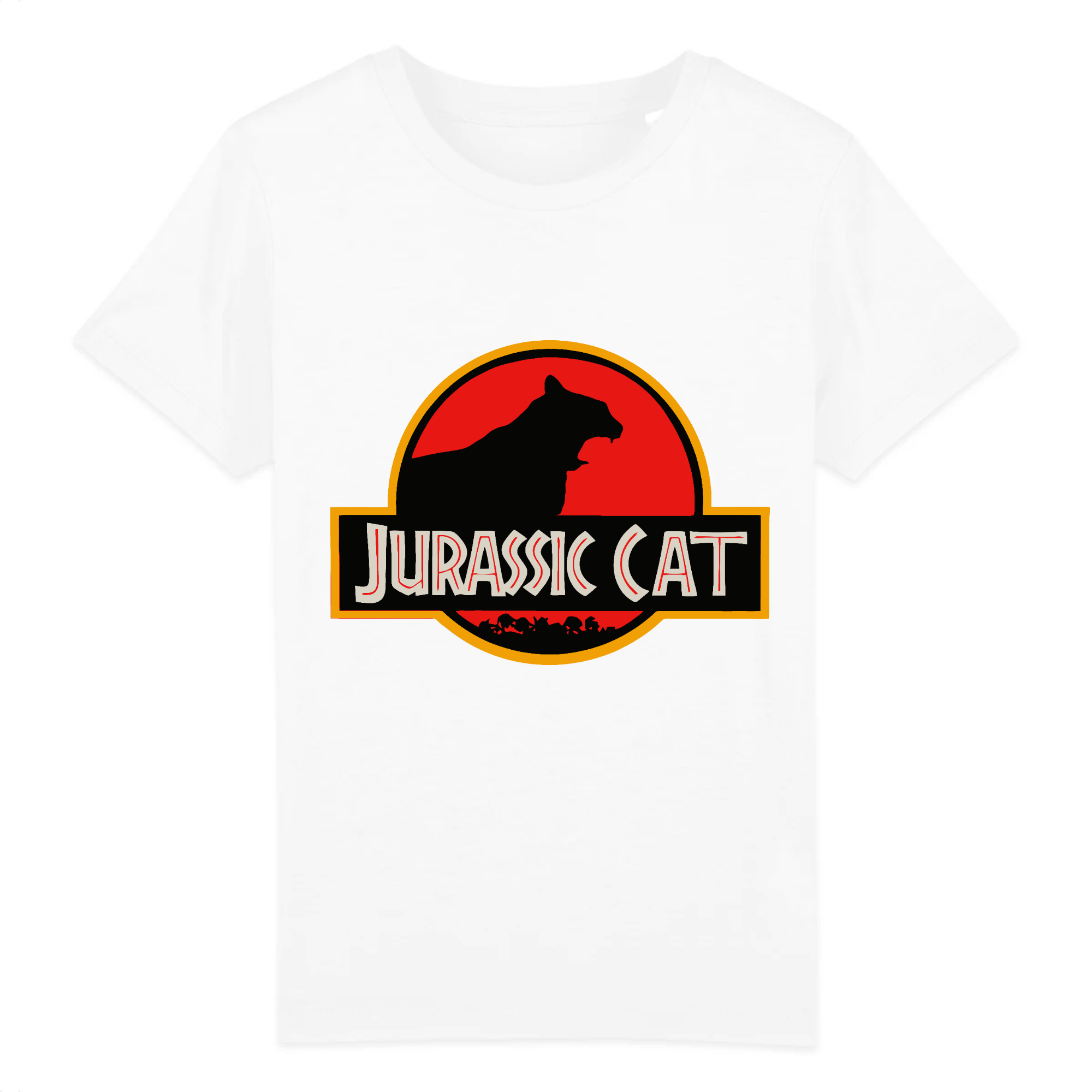 t-shirt jurassik park chat enfant
