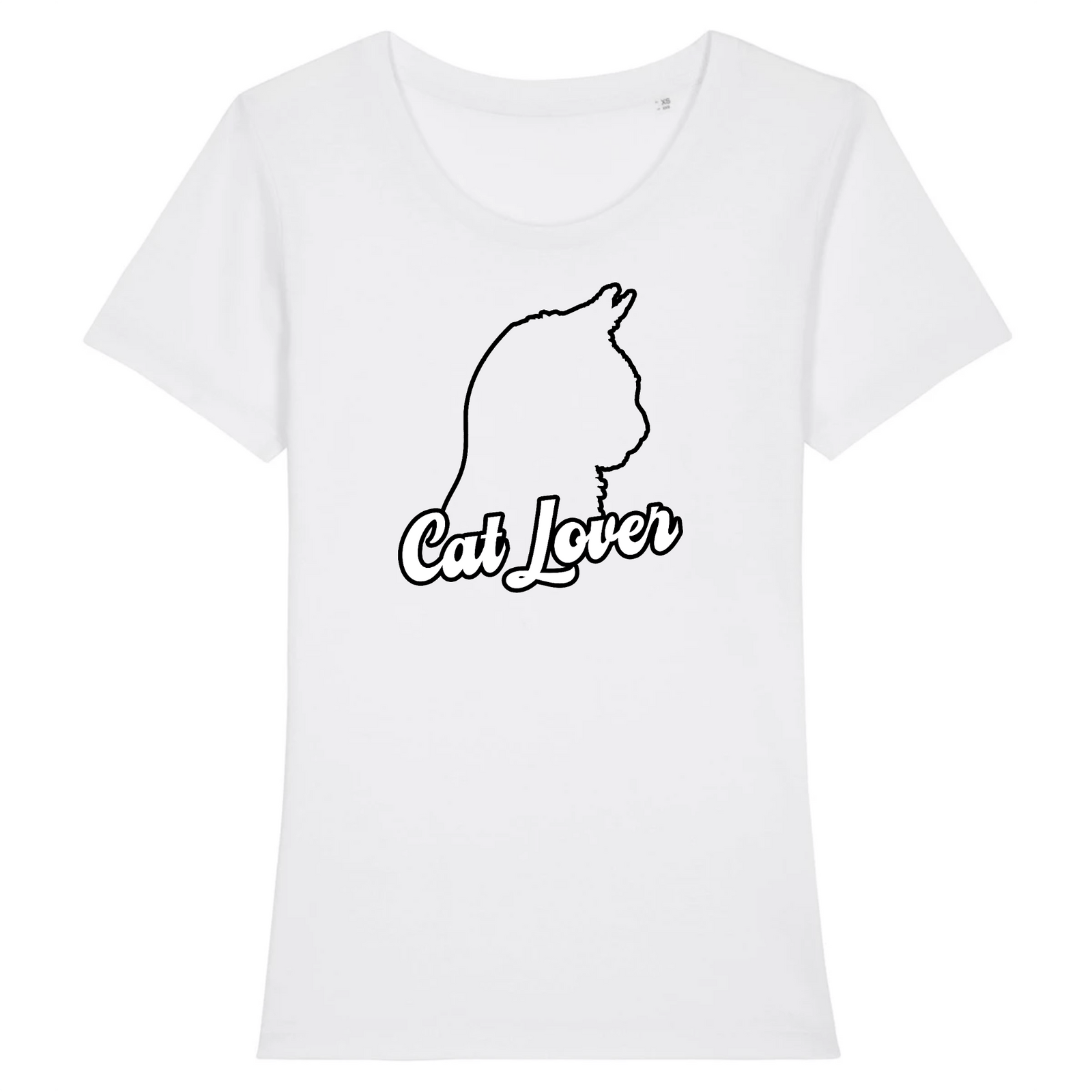 t-shirt cat lover silhouette