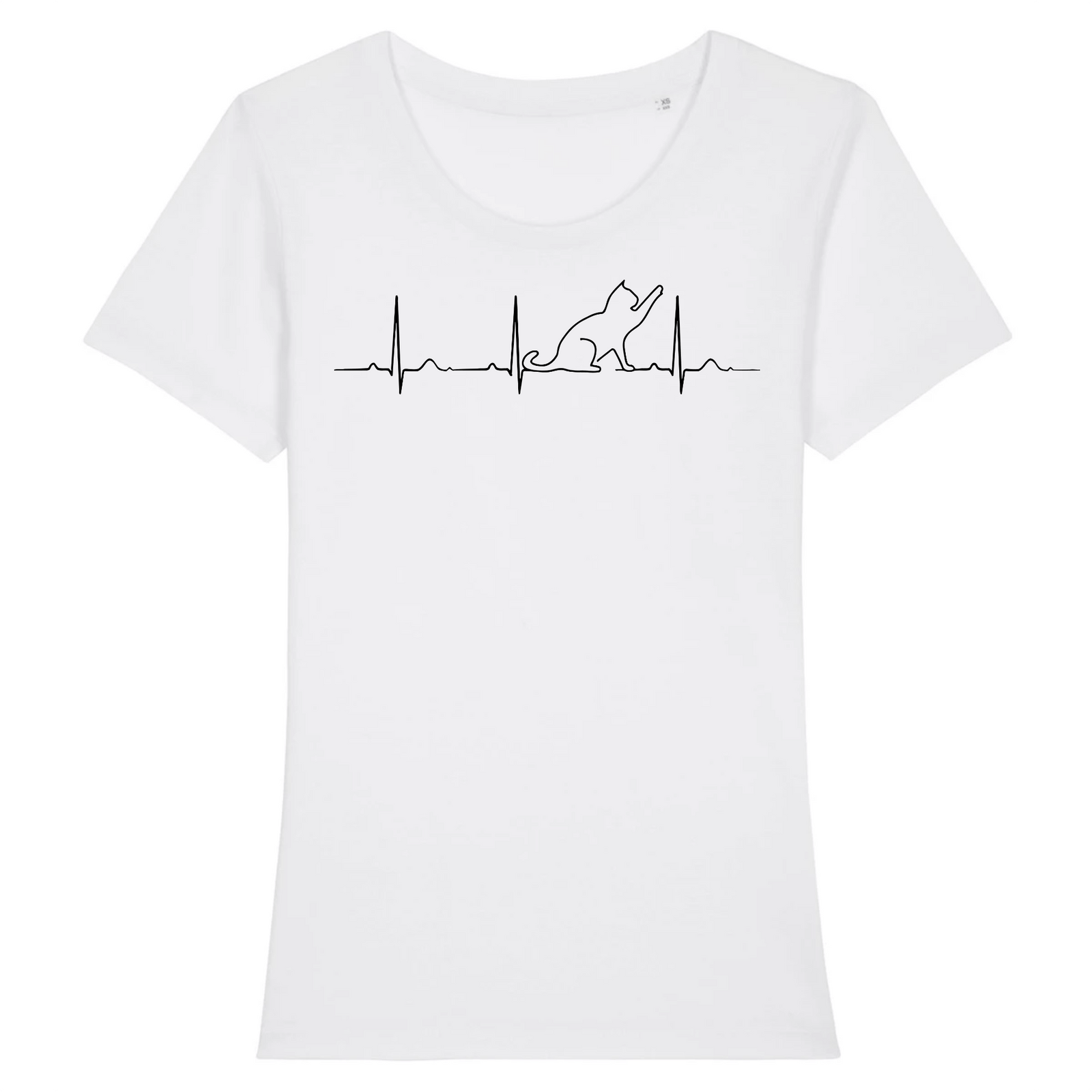 T-Shirt Battement de Cœur Chat