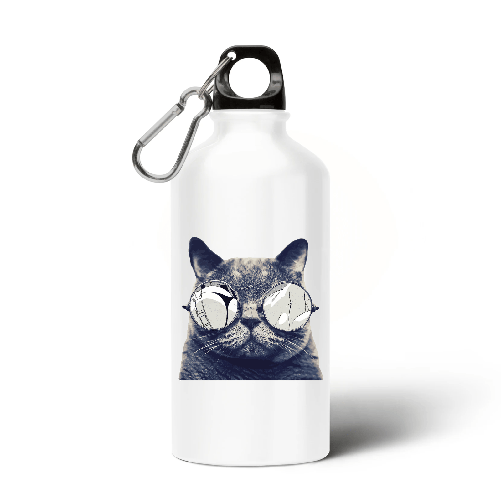 gourde chat lunettes