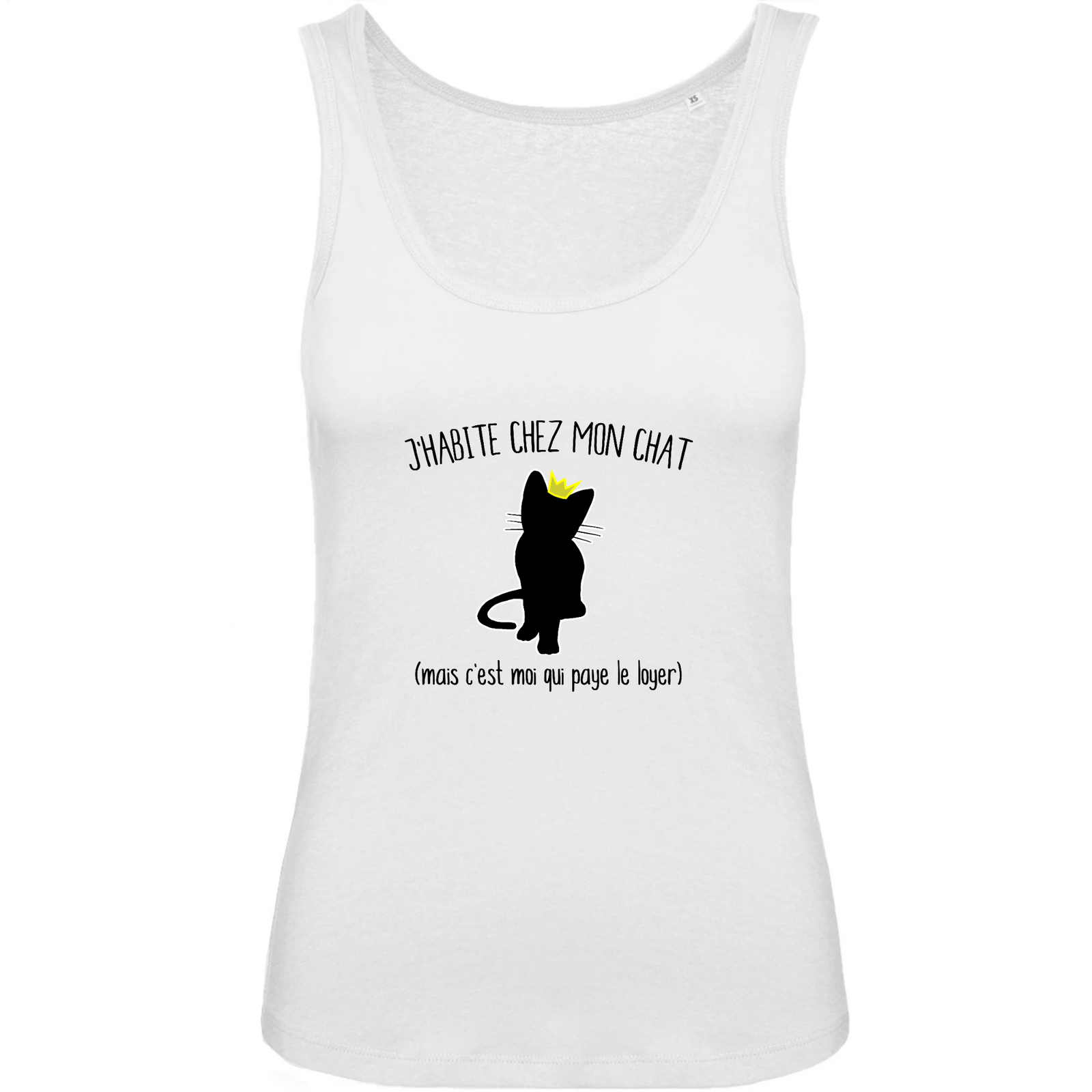 débardeur j'habite chez mon chat
