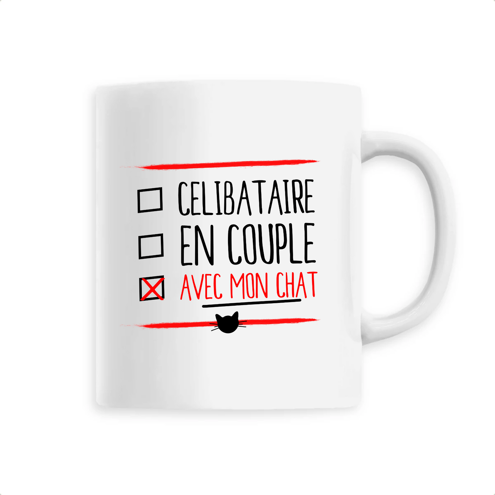 mug en couple avec mon chat
