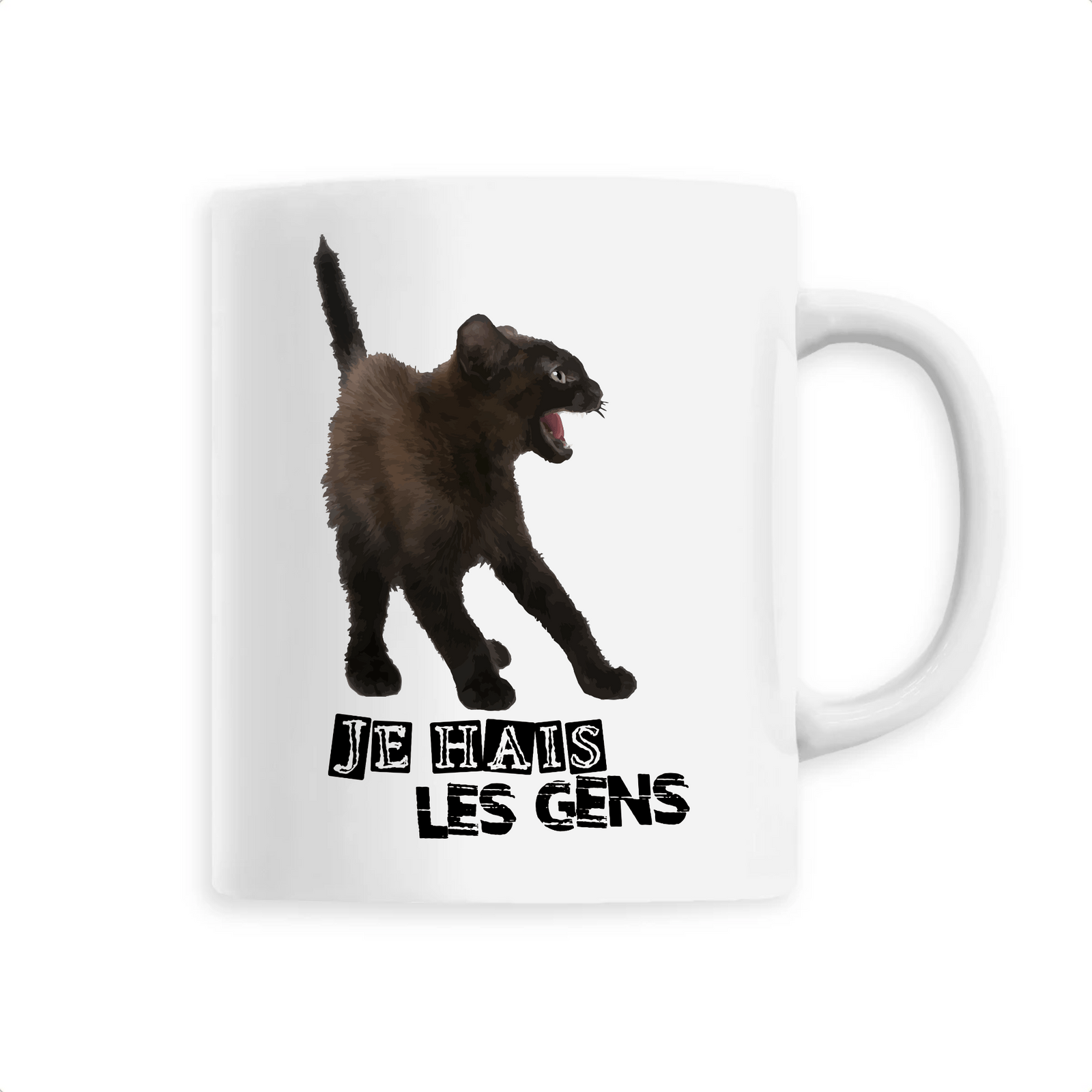 Mug Chat Je Hais les Gens