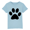 T-Shirt patte de chat enfant couleur bleu