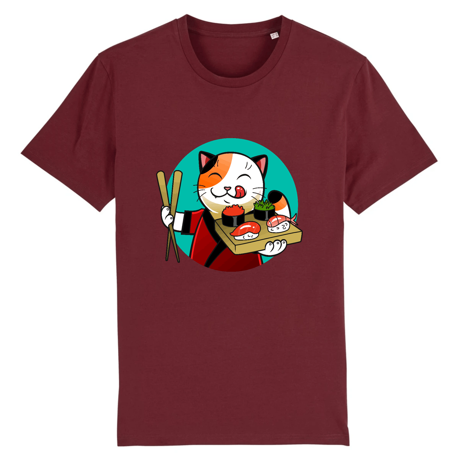 Tee-Shirt Chat Sushi