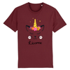 t-shirt chat licorne couleur bordeaux
