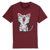 tee-shirt petit chat couleur bordeaux