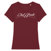 t-shirt chat-pristi classic couleur bordeaux