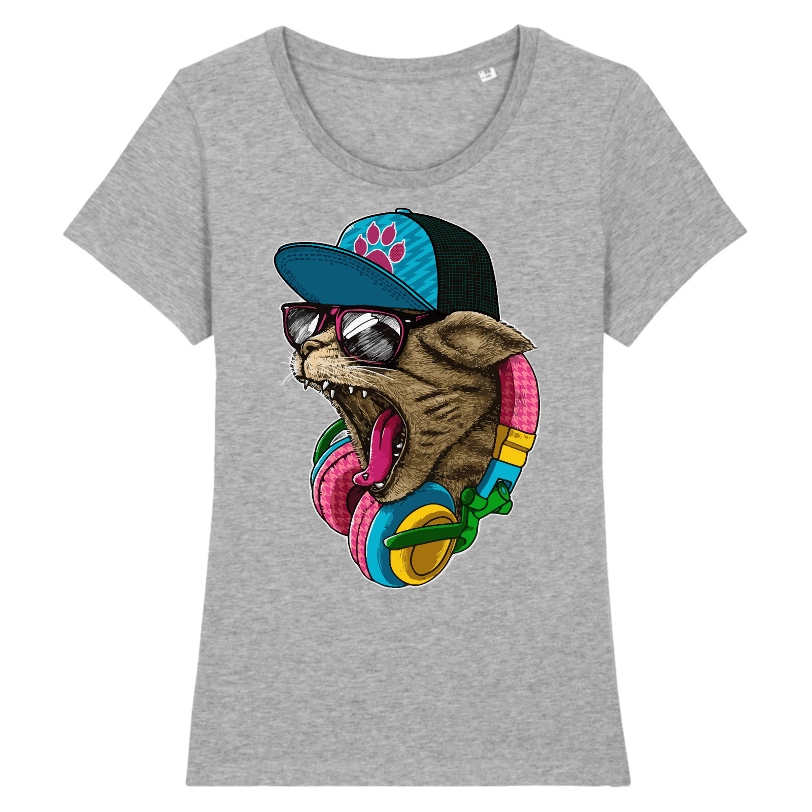 t-shirt cool cat couleur gris