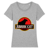 t-shirt chat jurassic park couleur gris