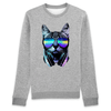 pull chat lifestyle couleur gris